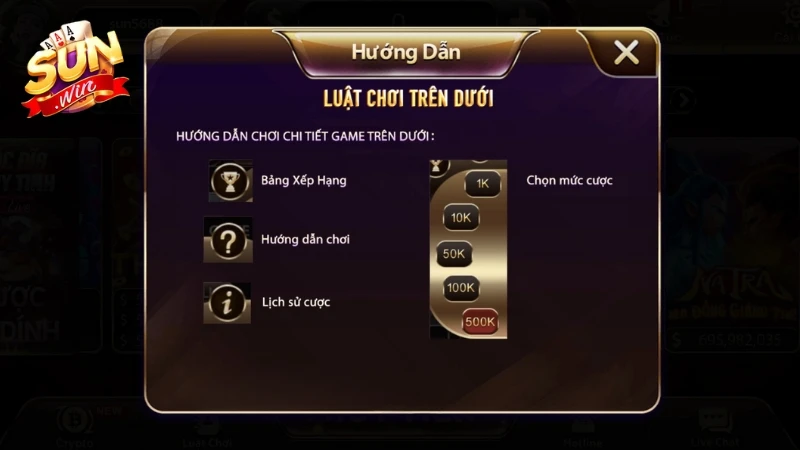 Cách chơi Trên Dưới đơn giản và dễ tiếp cận kể cả với tân binh