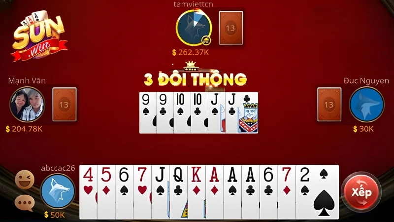 Người chơi có thể chặn đối thủ khi sở hữu bài có giá trị cao hơn