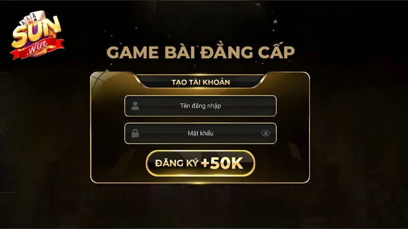 Khuyến mãi SunWin tặng 50K miễn phí cho thành viên mới đăng ký tài khoản